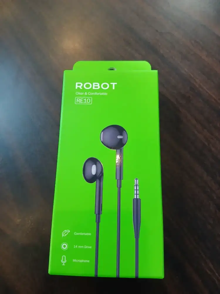 ROBOT RE10 Headset Earphone Wired Bass with Mic Jack Audio 3.5mm AUX