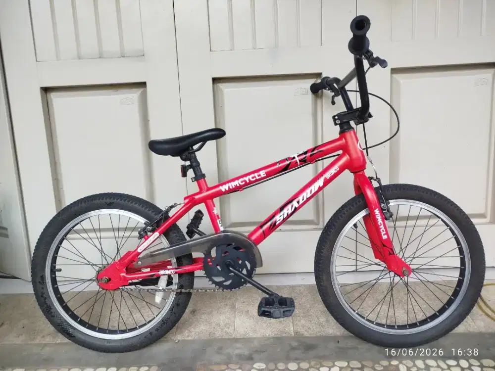 sepeda BMX wimcycle bronco ukuran 20 original pabrik