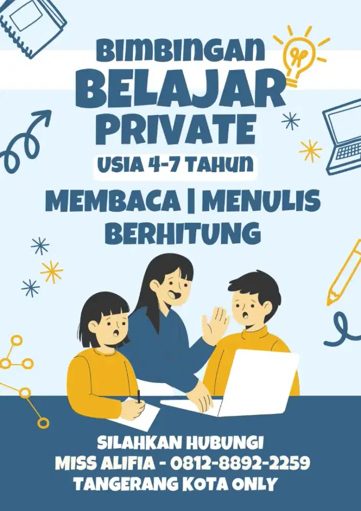 Jasa Les Private anak usia 4-7 tahun