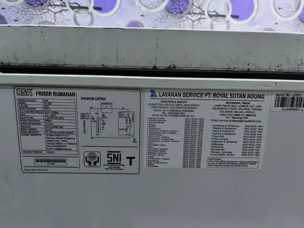 freezer RSA 220L