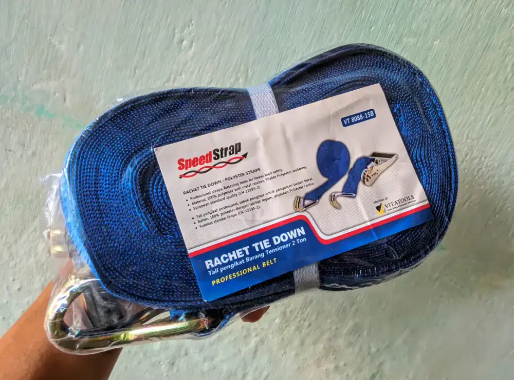 Trek Belt Lasing Belt Tali Safety Ikat Barang Panjang 15 Meter