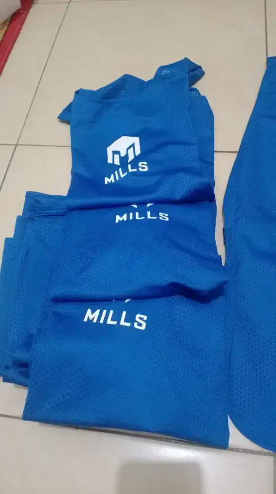 9 pcs Rompi Mills Original Warna Biru