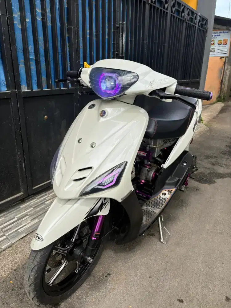 Mio Sporty 2007 Putih Full Restomod Spek 58 Lengkap