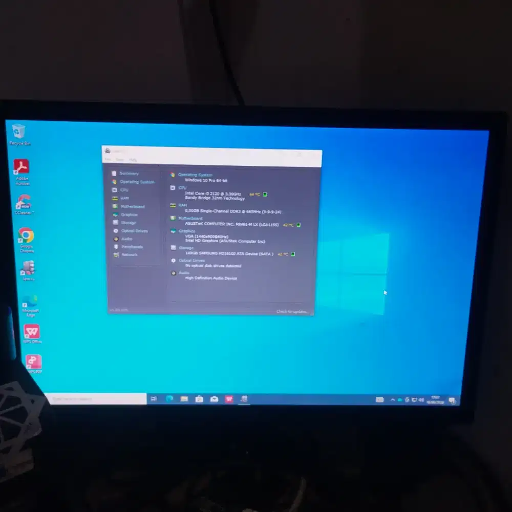 Komputer Desktop cpu only, core i3