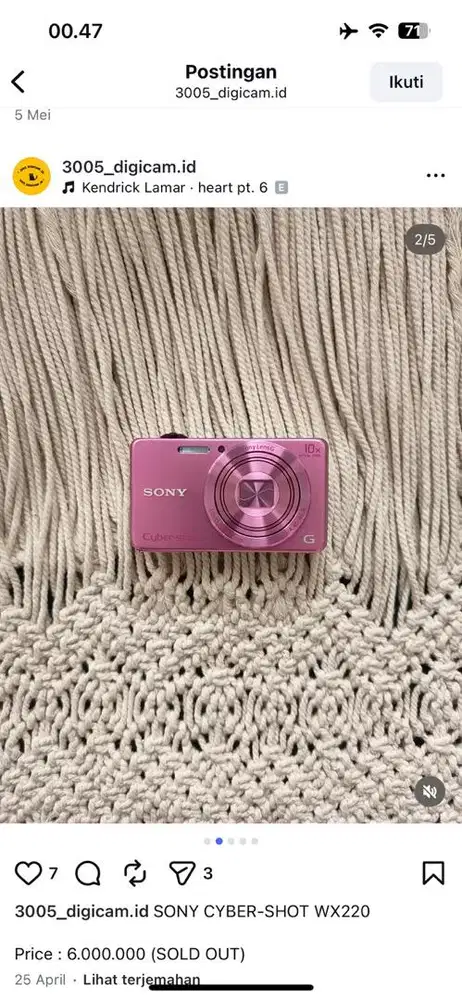 Camera Sony Cyber-Shot WX220