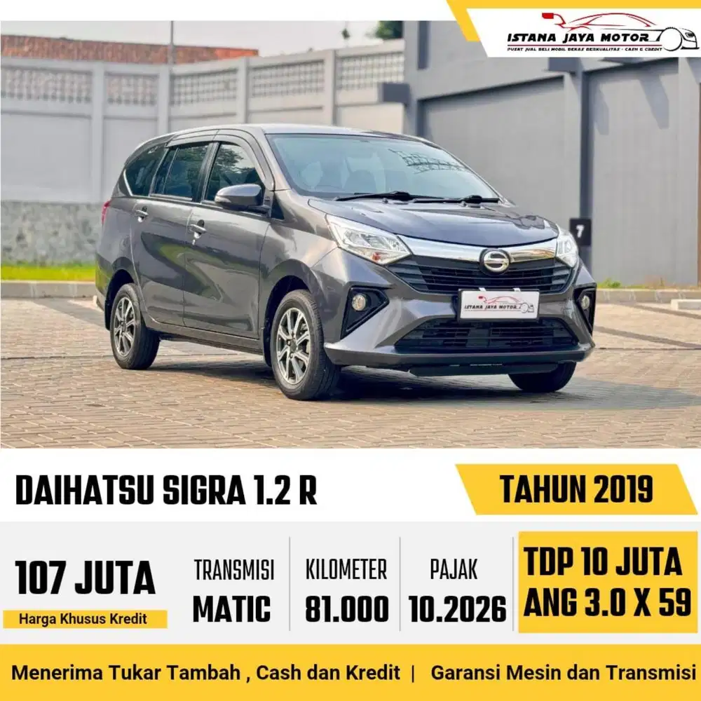 Daihatsu Sigra R AT th 2019 #istana jaya motor