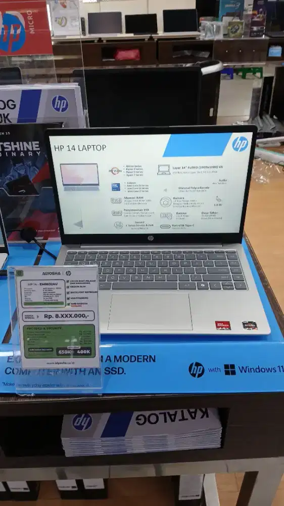 HP 14 EP0320AU AMD RYZEN 3 7320U