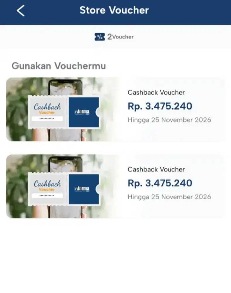 Voucher Belanja Informa