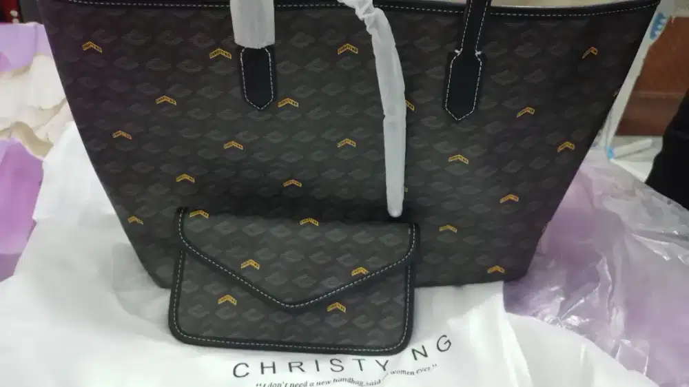 Tas dompet Christy NG Russo large monogram Tote V2