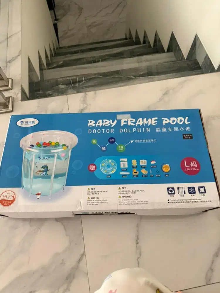 Kolam Baby Spa Pelampung Baby Frame Dr Dolphin