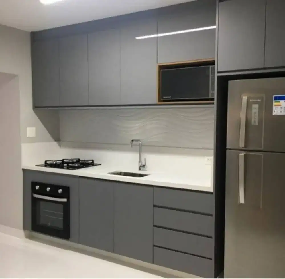 KITCHEN SET MINIMALIS WARDROBE BEDROOM SET BACKDROP TV