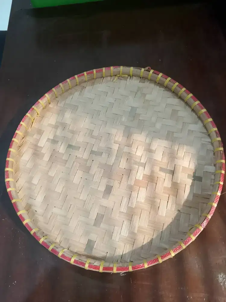 Jual nampan bambu diameter 25 cm