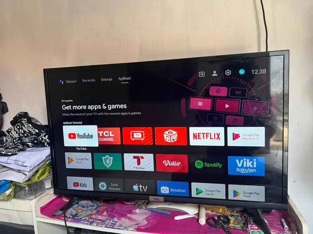 tv android led tcl 32inc smart digital