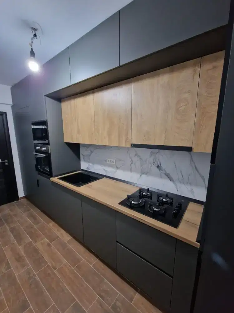 KITCHEN SET MINIMALIS WARDROBE BEDROOM SET BACKDROP TV