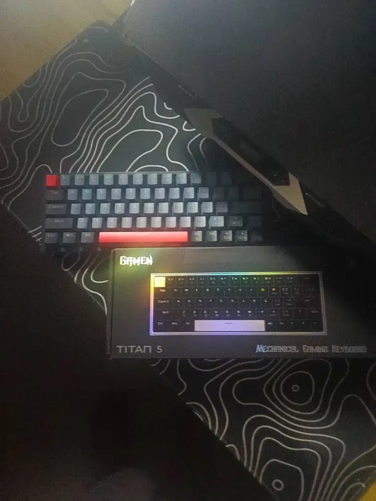 keyboard mechanical gamen titan 5 rgb rainbow