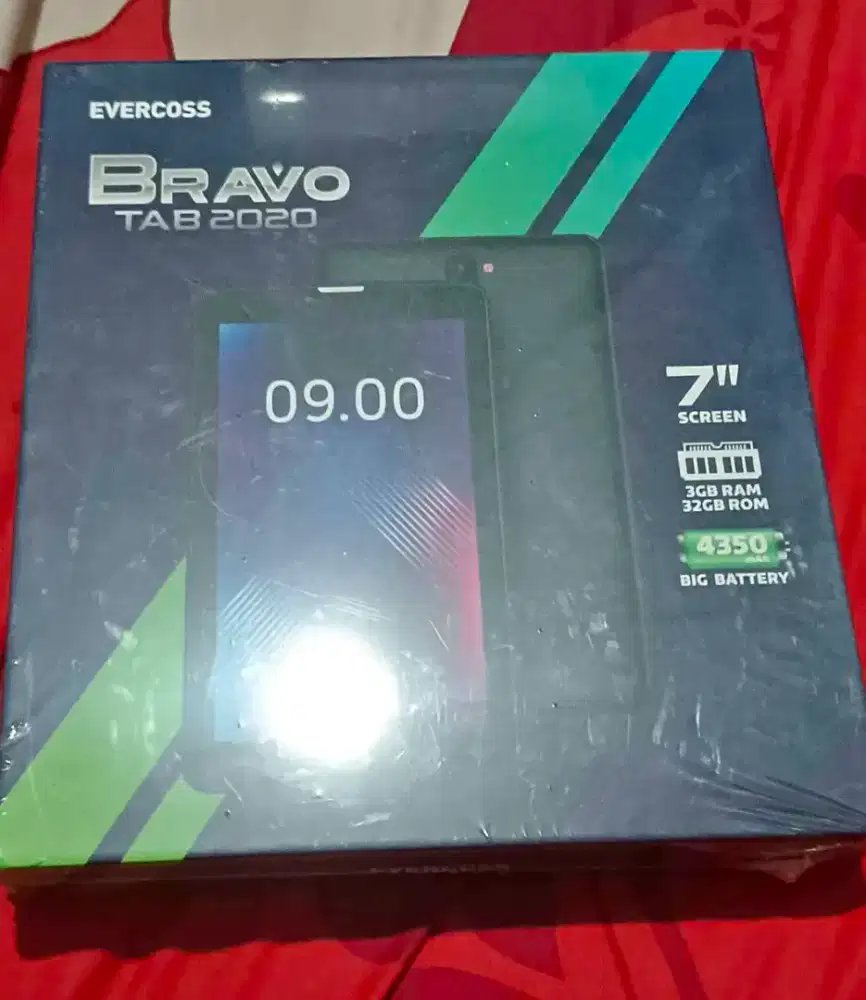 Tablet evercoss layar 7in Ram 3/32 Jaringan 4G Lte android 9 original