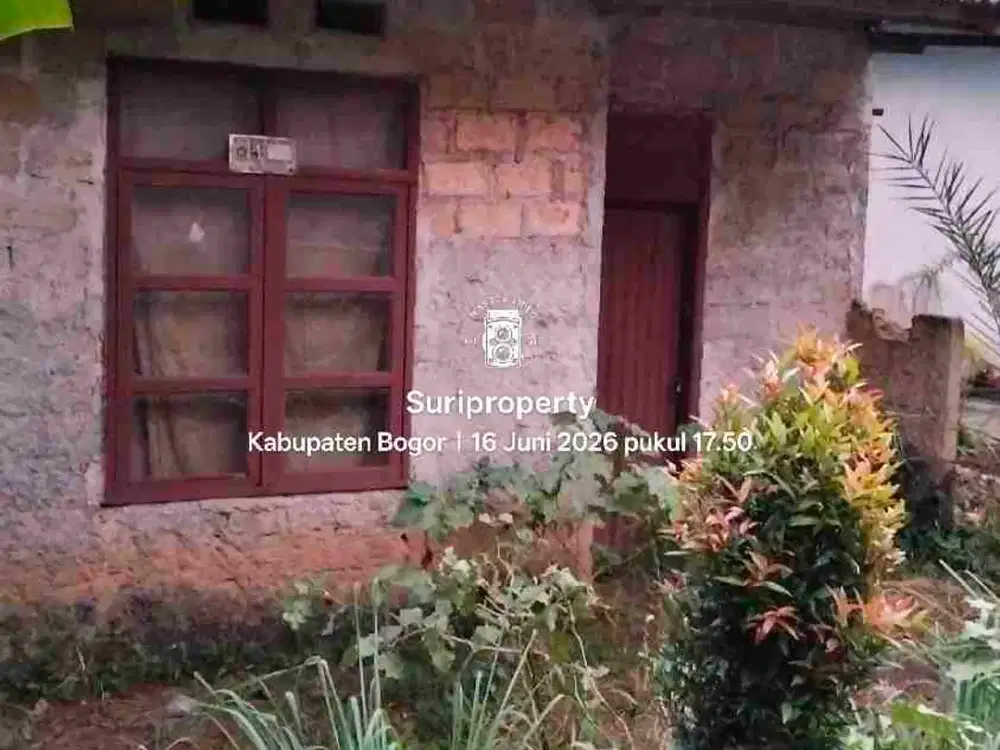 dijual cepat tanah rumah kosong digunung Sindur