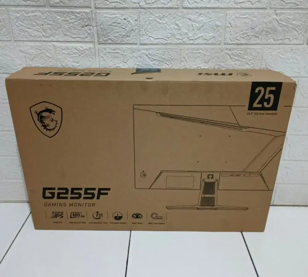 Monitor PC Komputer Gaming MSI G255F