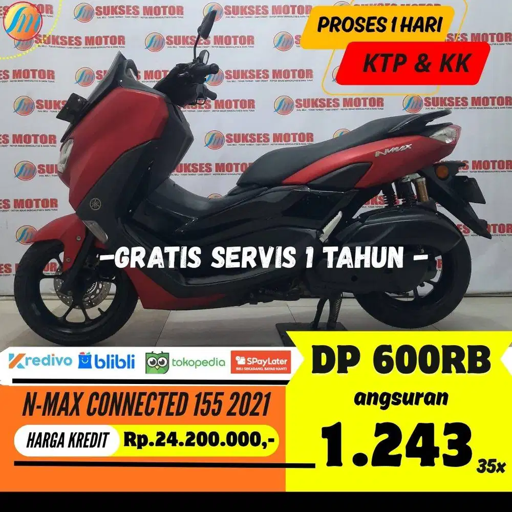 YAMAHA NMAX CONNECTED 155 2021 KREDIT DP 600RIBU ANGSURAN TERJANGKAU