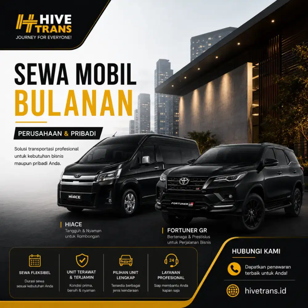 Sewa Mobil Bulanan Perusahaan di Tangerang