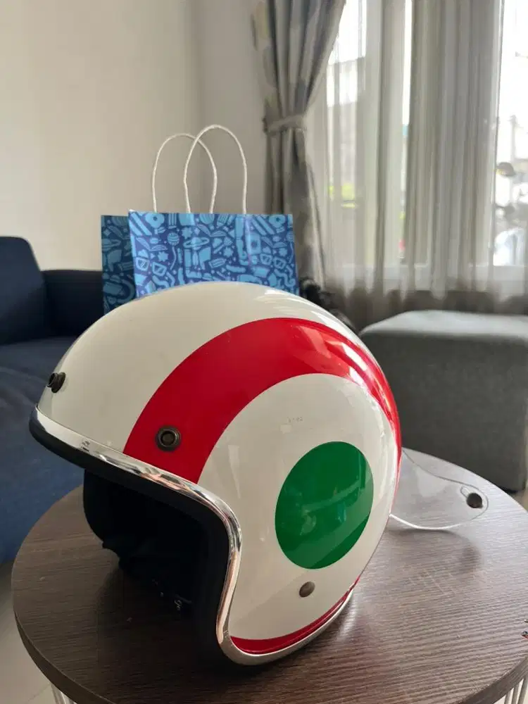 Helm Vespa Original Nations Italian Flag