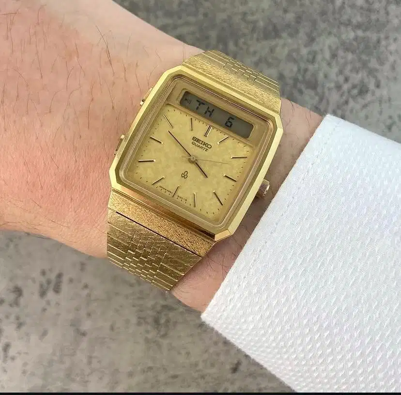 Jam tangan vintage Seiko ana digi H557-5080