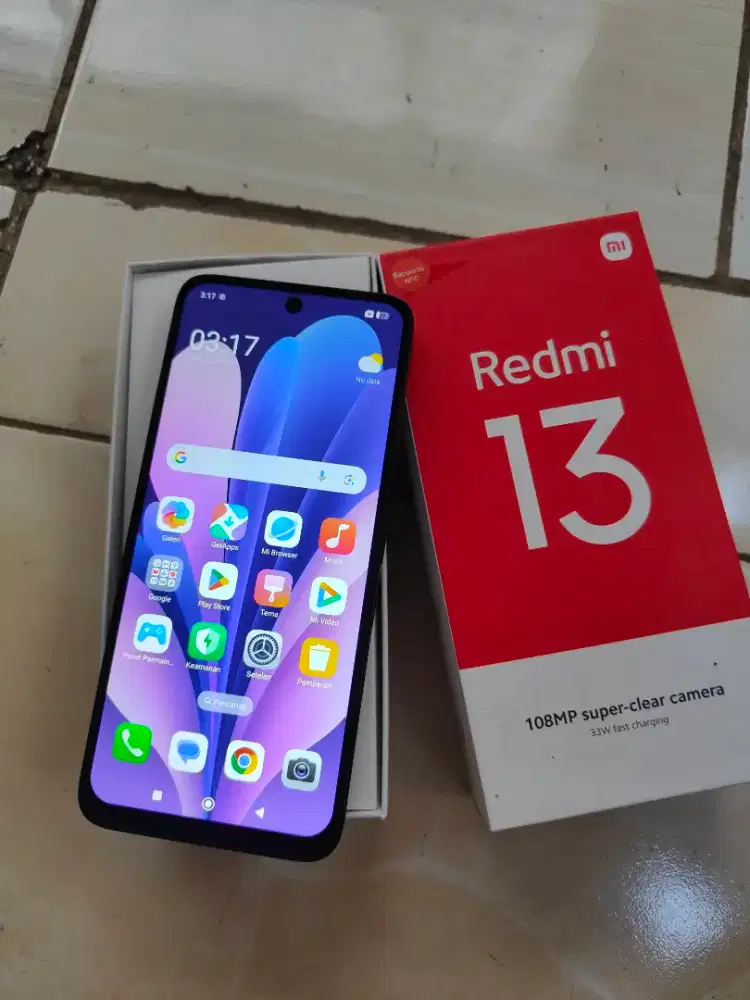 Xiomi redmi 13 ram 8/256 nfc aktif