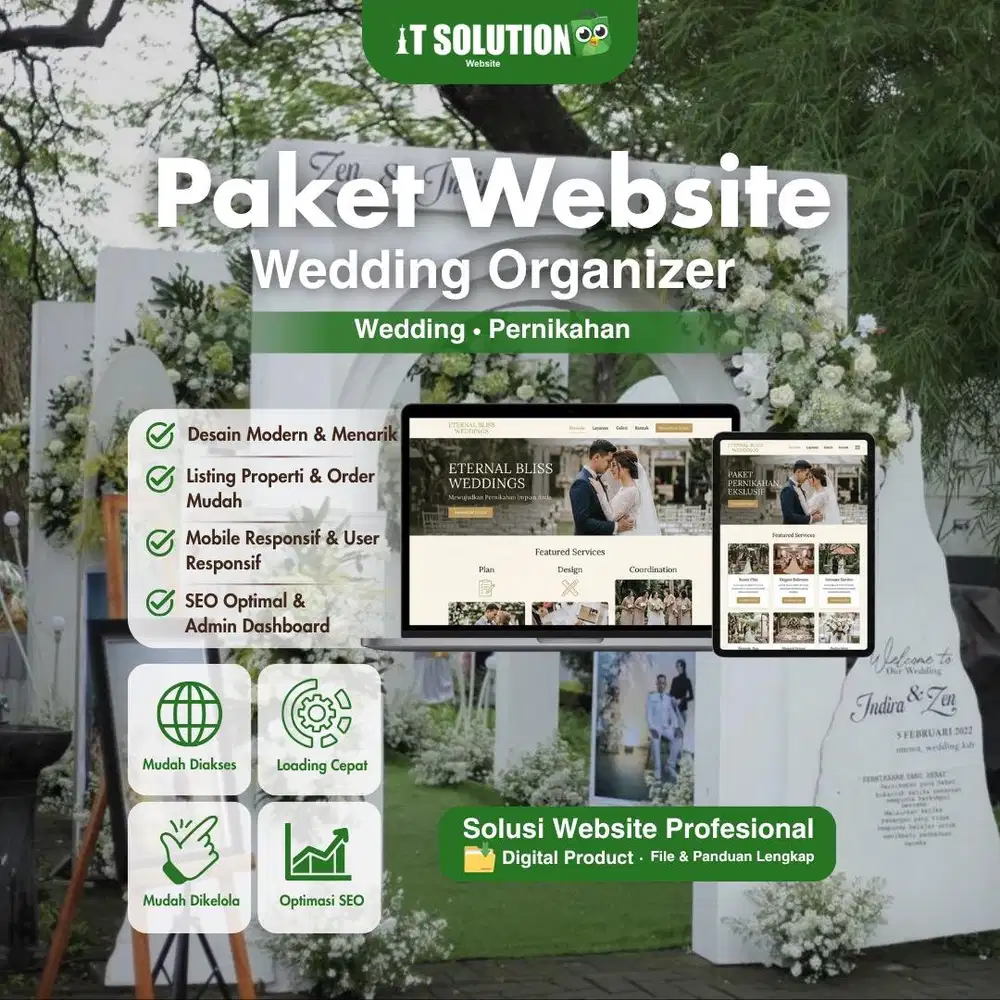 Paket Website Wedding Organizer Siap Pakai