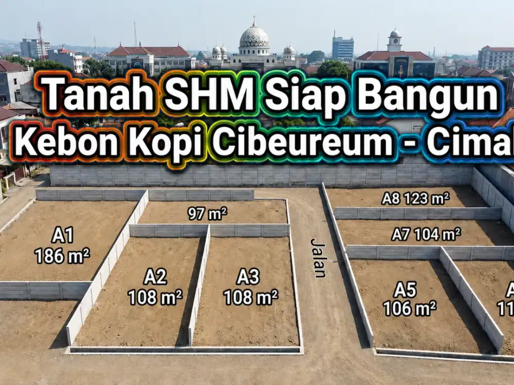 Jarang Ada Tanah Kavling SHM Kebon Kopi Cibeureum Cimahi 100-an m2