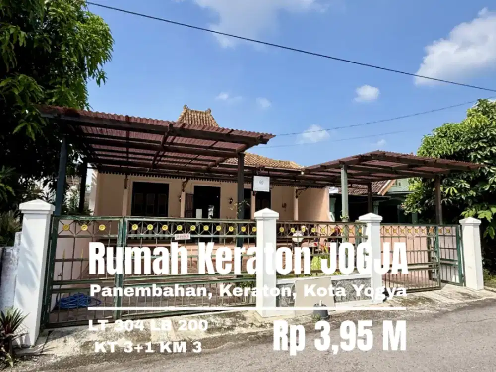 Rumah Homestay area jeru beteng Keraton Jogja