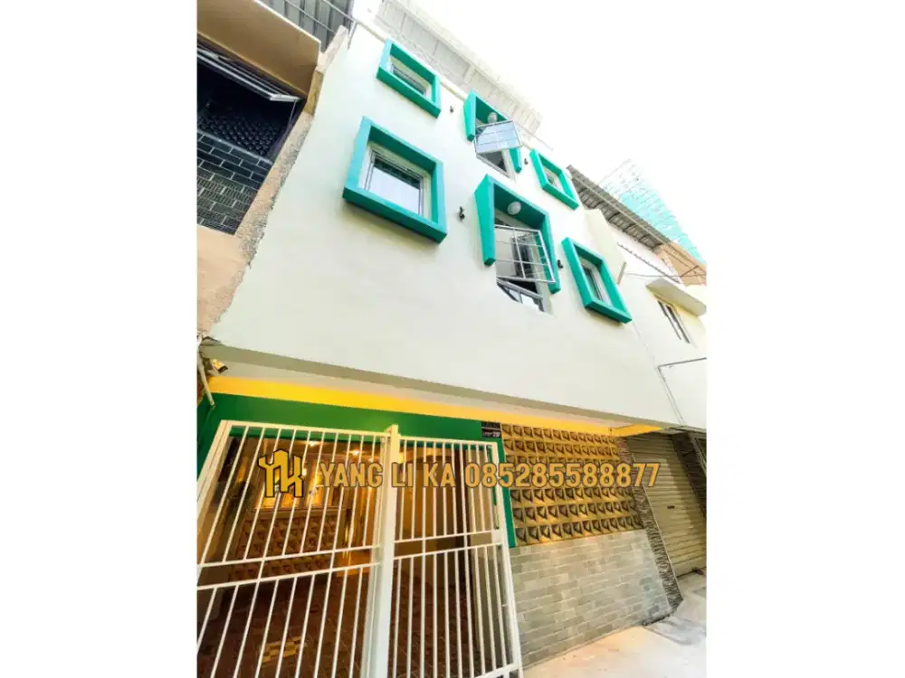 Jual Cepat Rumah Kost Baru 4 Lantai Full 100% Terisi 17 Kamar di Gajah Mada Taman Sari Jakarta Barat