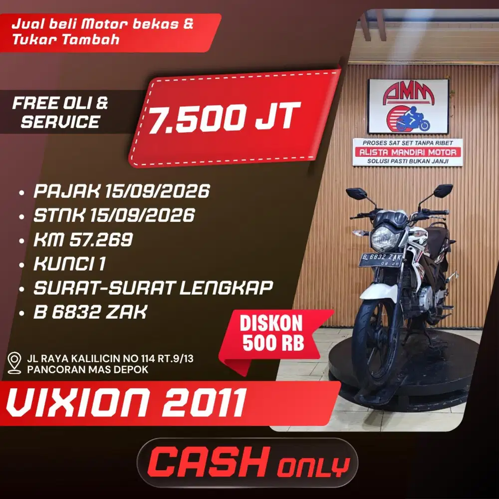 VIXION 2011 PAJAK HIDUP SPAYLATER KREDIVO INDODANA CC CASH ONLY ALISTA