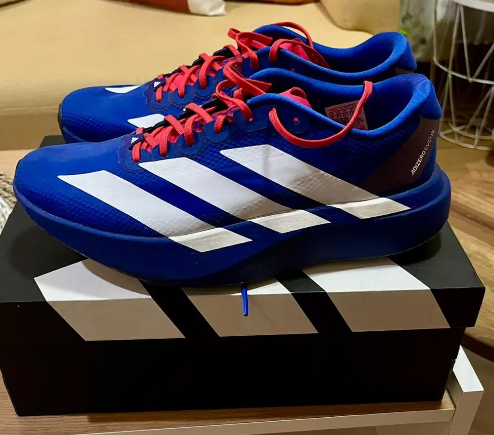 Adidas Adizero Evo SL – Blue/White/Red