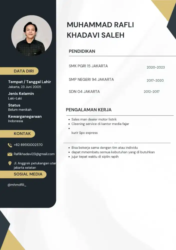 Mencari pekerjaan cleaning service dan kurir
