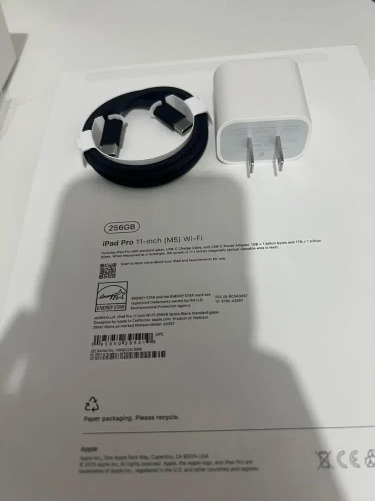 charger dan kabel cabutan ipad pro m5 new