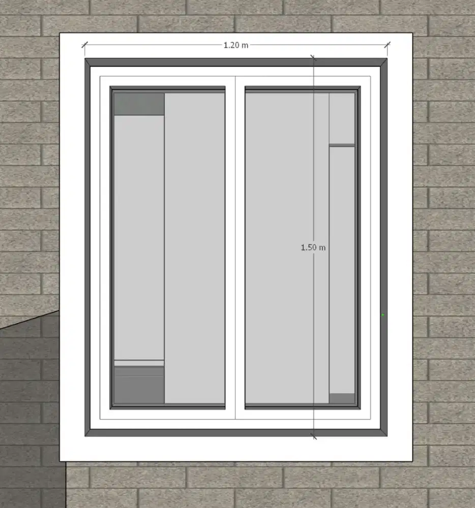 Jendela sleding minimalis aluminium