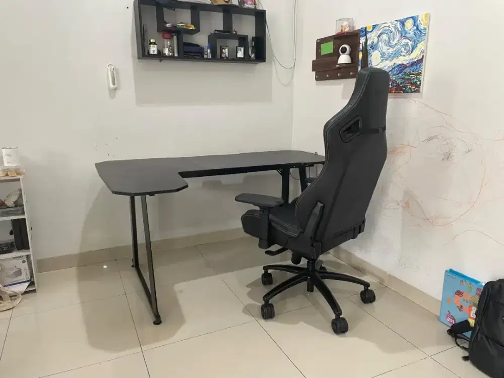 DIJUAL SET MEJA KERJA + KURSI GAMING