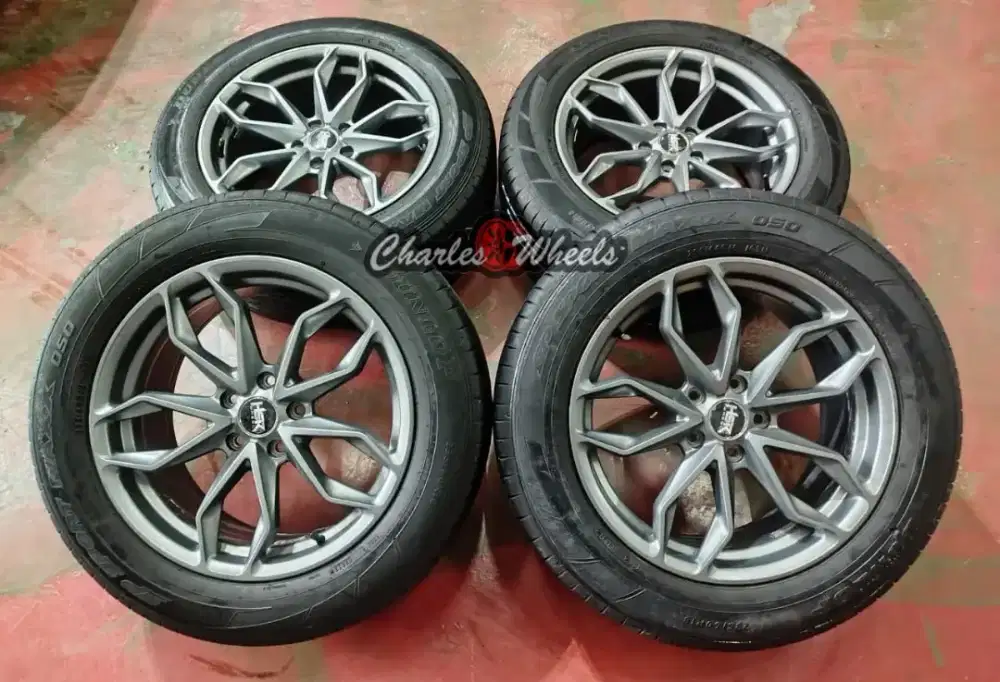 VELG RACING RING 18 GREY SET BAN