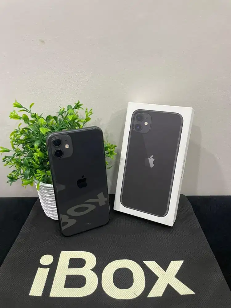 IPhone 11 128GB iBox Black mulus Fullset Ori BH 91% 3Utool 98 Permanen