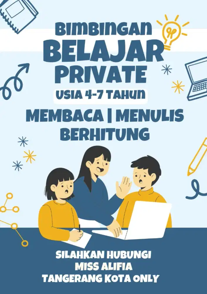 Menerima Jasa Les Private Calistung anak