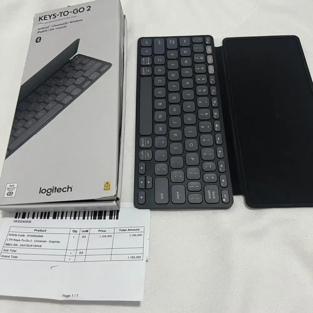 logitech keys to go 2 keyboard fullset second
