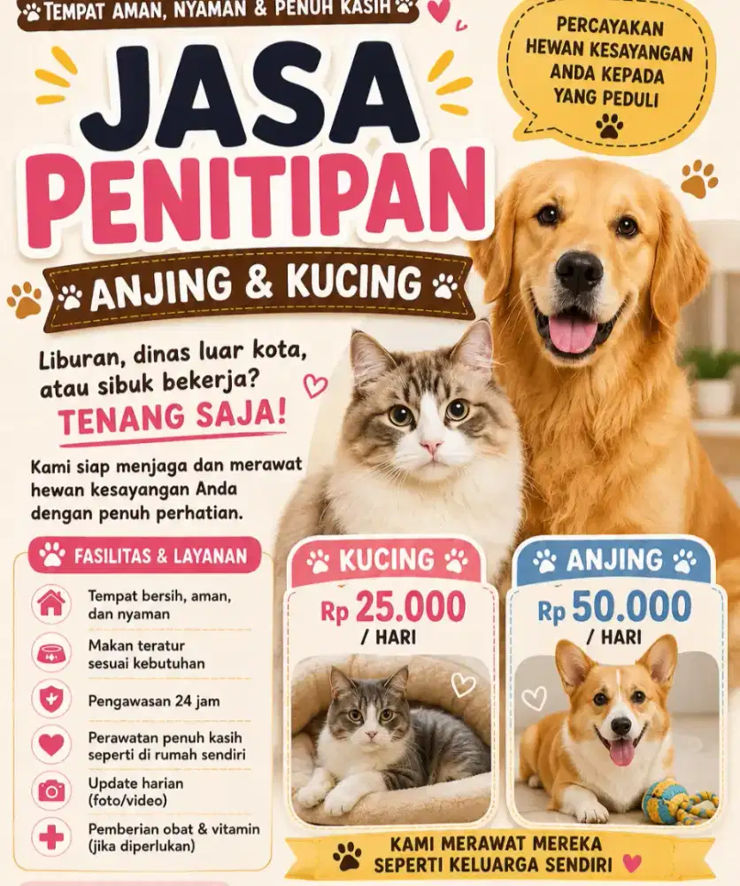 Jasa penitipan hewan