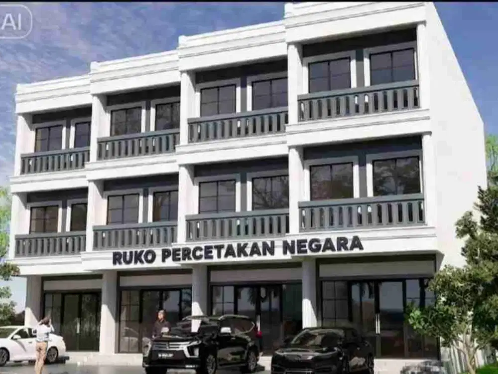 Di Jual Ruko 2 & 3Lt Percetakan Negara Strategis Bebas Banjir Jakarta Pusat