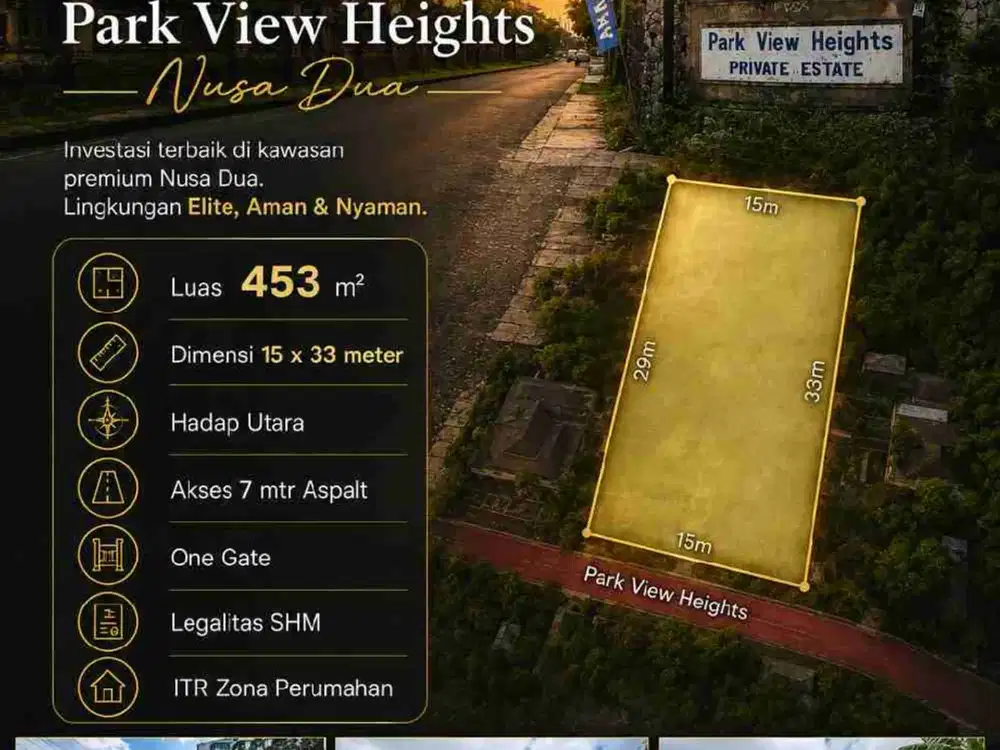 Tanah Premium Parkview Heights Nusa Dua