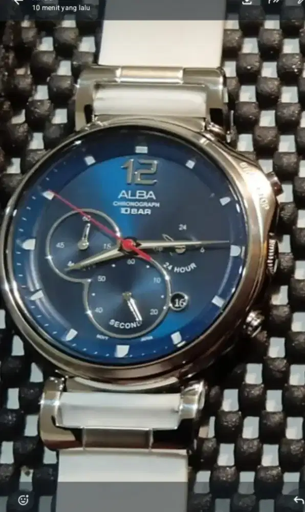 Jam tangan alba sport, crono reset 0 ,quart