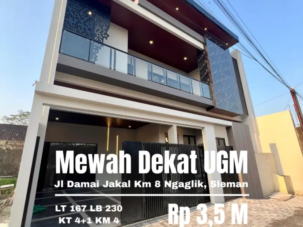 Rumah Mewah dekat UGM dan UII Jl Damai jakal Km 8