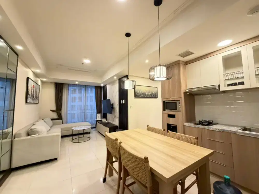 Dijual Cepat Apartemen Casa Grande 2 BR Tower Baru Full Furnish Cakep