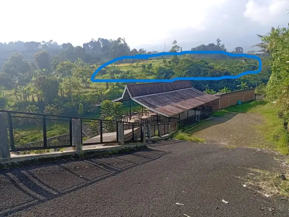 Lahan sawah produktif Luas 6300 m2 siap bangun di Pasir Jambu Ciwidey