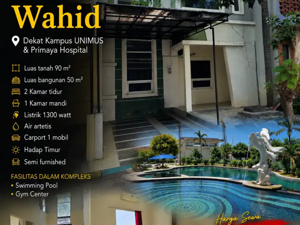 Graha Wahid, dekat UNIMUS dan Primaya Hospital, Kedungmundu, Semarang