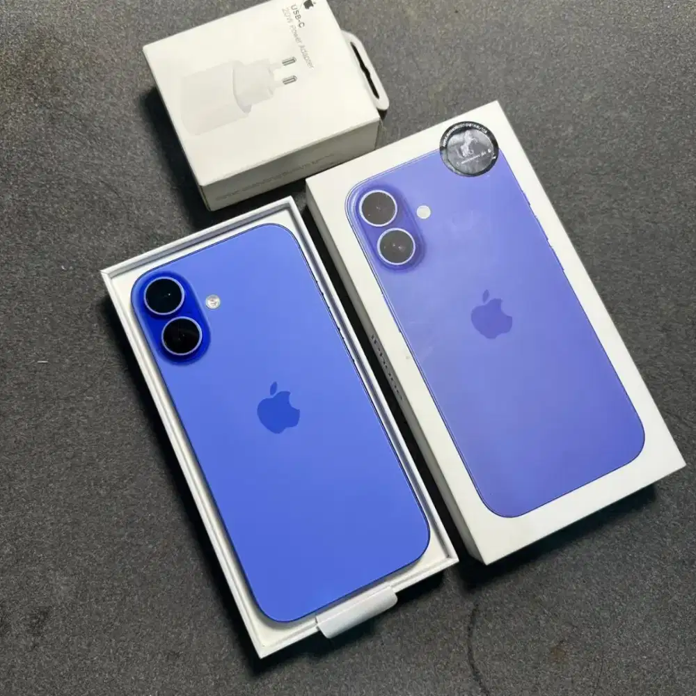 Iphone 16 basic 128 gb ultra marine resmi ibox/gdn